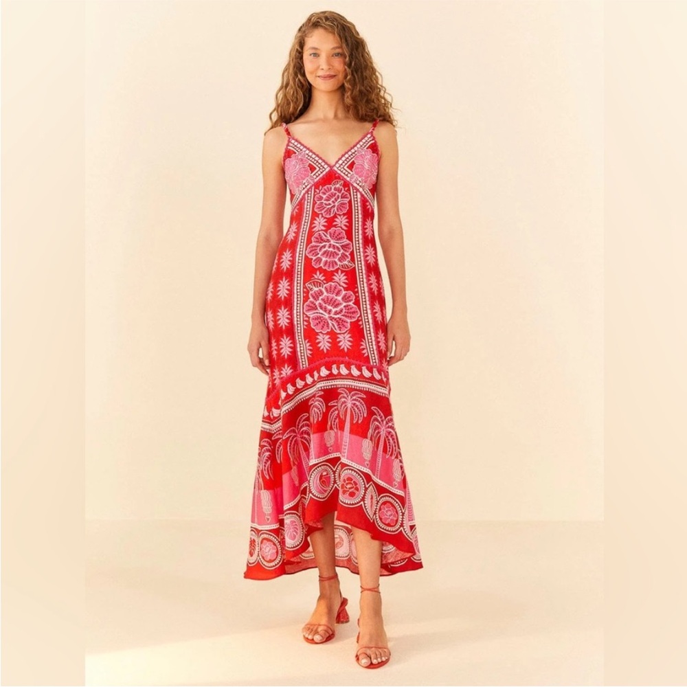 Farm Rio Summer Sunrise Maxi Dress size XS